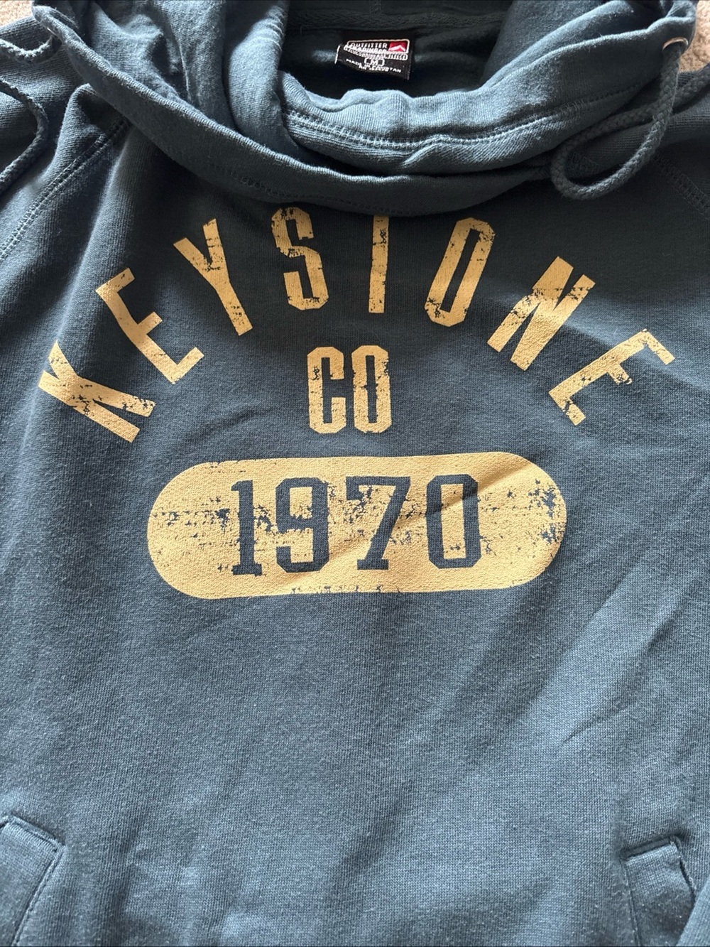 Keystone Co 1970 Teal Pullover Hoodie - Picture 2 of 6